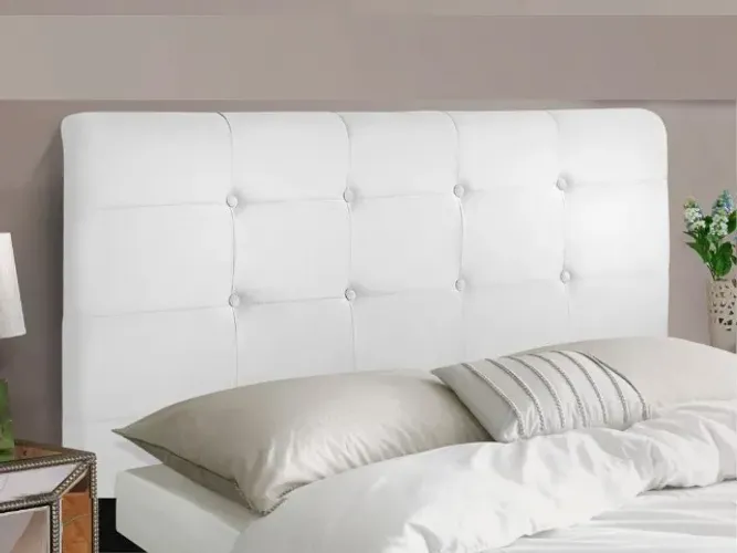 Cabeceira Luna corino queen Branco Até 12x - Frete Grátis