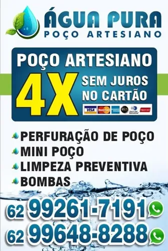 Poço artesiano mini poço artesiano