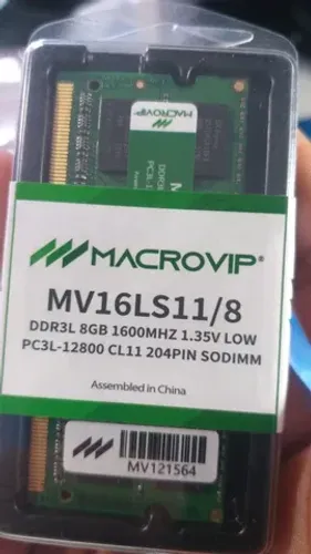 Memórias DDR 3 notebook 8gb pc3l