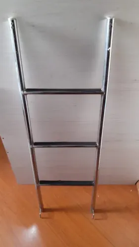 escada 3 degraus de inox 