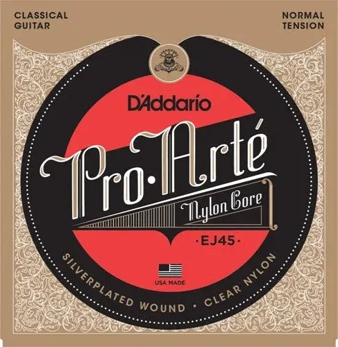 Encordoamento VIOLÃO Nylon D'addario Ej45 Pro Arte Normal Tension FABRICA PROFISS NA CHINA