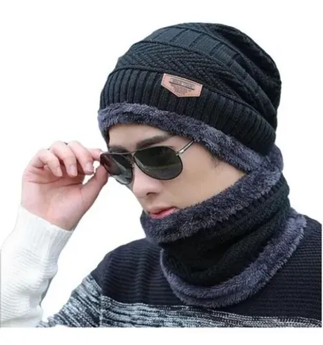 Touca Gorro Aveludada Song Ting Cs3853-1 Azul