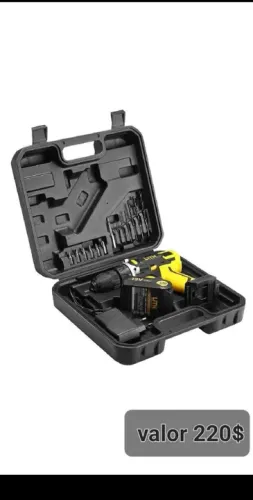Parafusadeira e furadeira lith 12v com kit maleta novo entregamos