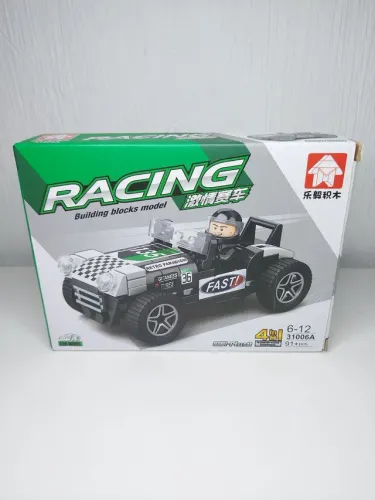 Carro Esportivo de Montar Estilo LEGO com 92 peças 