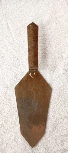 Pá/espátula de bolo vintage inox martelado