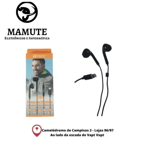 Fone De Ouvido - Entrada Lightning Estéreo Hs-62