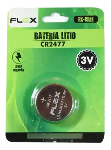 Bateria Lithium Litio Botão 3V Cr2477 - 1 Unidade