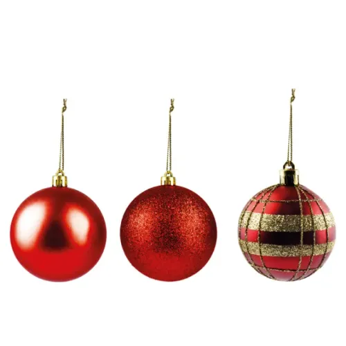 Bolas De Natal Vermelha C/d Cristal Art Christmas  Nº5 Zc423