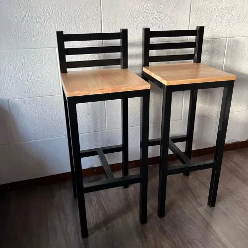 1UND. 87x33x33 Banco Industrial cadeira decoração Pratilheira móveis planejados assento