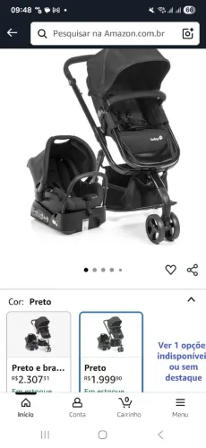 Carrinho de bebê 1st safety