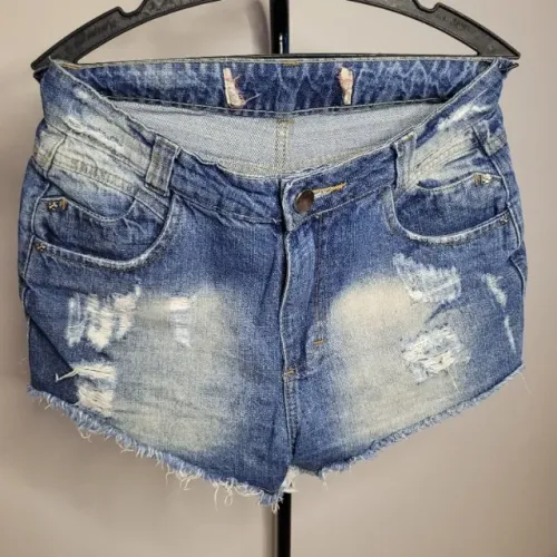 Short jeans feminino despojado - Tamanho 38