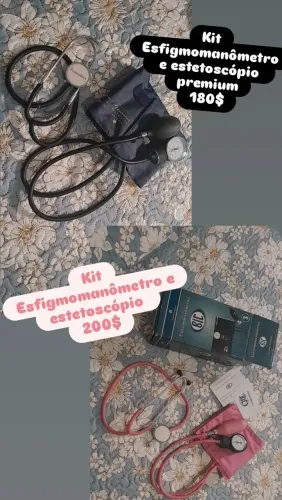 Kit Esfigmomanômetro e Estetoscópio Premium