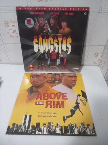 2 Laser disc LD raros novos lacrados filmes anos 90 Lance do Crime com Tupac e Hot City
