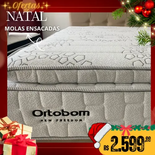 Colchão de Casal New Freedom Ortobom Molas Ensacadas