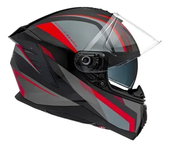 Capacete Moto Fechado Peels Mach 5 com oculos interno fume 