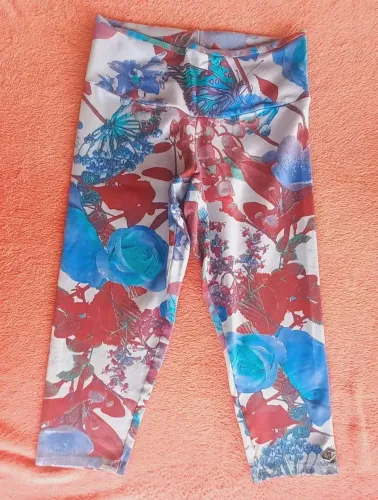 Legging da marca FIT LI Floral - Adulto 