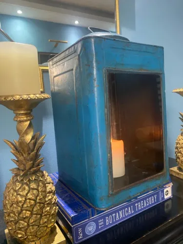 Lanterna Luminária Lata Vietnãmita 