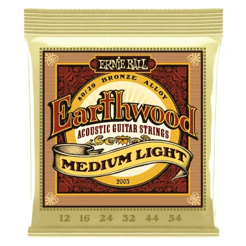Cordas de Violão Ernie Ball Earthwood Tensão Média em Aço