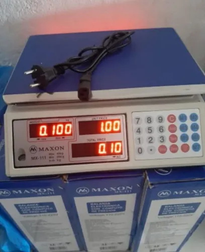 Balança de precisão pesa ate 40kg Comercial Digital Maxon MX-111