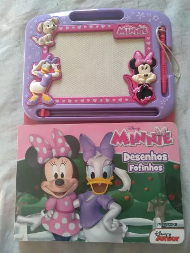 Minnie Desenhos Fofinhos - Quadro Mágico e Livro