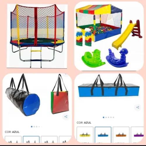 Pula Pula + Casinha de Bolinhas + Escorregador 
