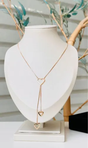 Colar Coração Vazado Delicado