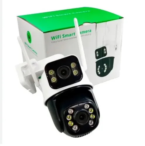 Câmera de Segurança Wi-Fi Dupla - Monitoramento 24/7 Full HD