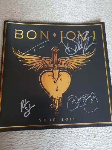 Raridade Bon Jovi - Tour 2011 - Autografado