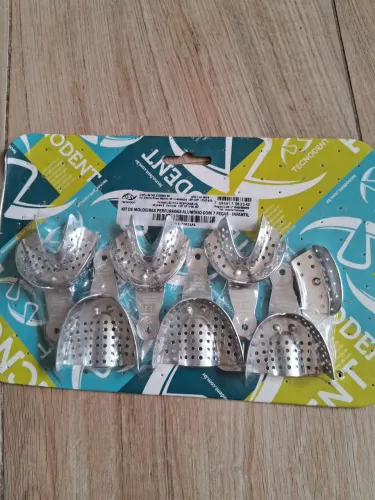 Kit de moldeiras perfuradas alumínio 