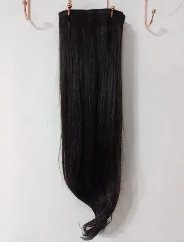 Cabelo humano, preto, 100gramas e brasileiro