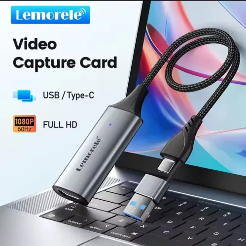 Placa de Captura de Vídeo 1080P 60Hz USB/Type-C