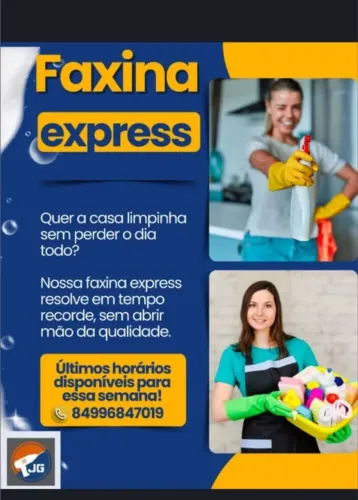 Faxina pós obra e convencional! 