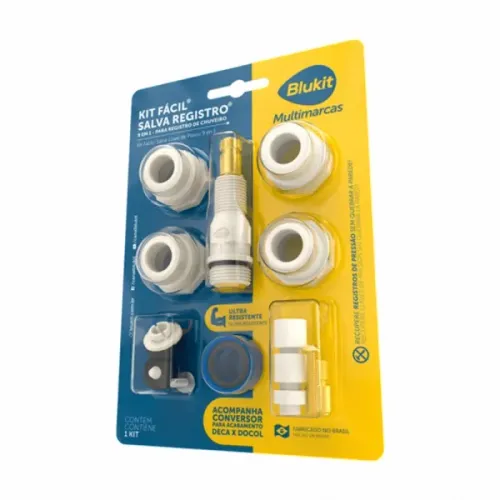 KIT SALVA REGISTRO 9 EM 1 CHUVEIRO BLUKIT