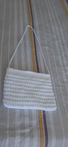 bolsa de croche, fio 100% algodão.