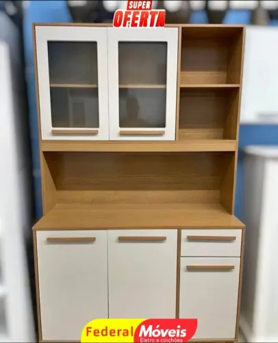 Armário para Cozinha 1,20cm - Novo, Compacto e Charmoso!