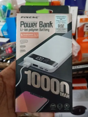 Carregador Power Bank 10.000Mah  Display Indicador - Novo
