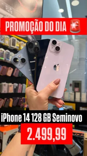 Promocao - Iphone 14 128gb - Seminovo - Loja fisica - Garantia - Nota fiscal