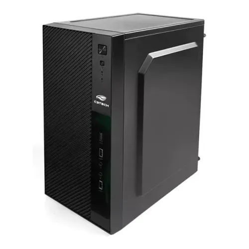Gabinete Office C3Tech MT-31BK Com Fonte 200W - Micro-ATX e Mini-ITX - WZetta