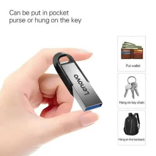 Lenovo Flash Drives 2TB Usb 3.0 Mini High Speed Metal Pendrive 1TB 512GB Stick Portable Dr
