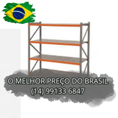 Mini porta palete estrutura de aço para loja