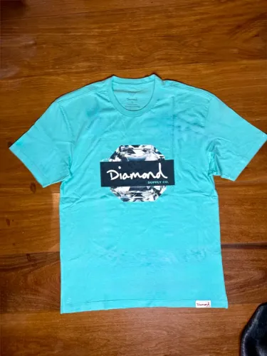 camiseta diamond supply co verdr logo