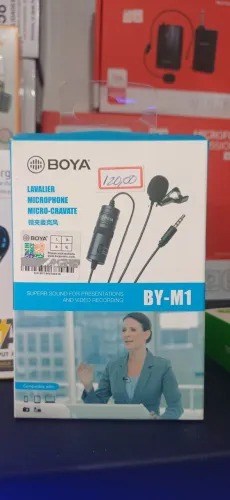 Microfone de Lapela BOYA BY-M1 - Áudio Profissional