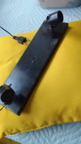 Suporte para duas lâmpadas, luminária de teto ou parede. 33x10 (somente o suporte)