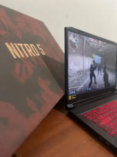 Notebook Gamer Acer Nitro 5 - i5 11400h + Gtx 1650 4Gb + 24RAM + SSD NVME 512GB Tela 17"