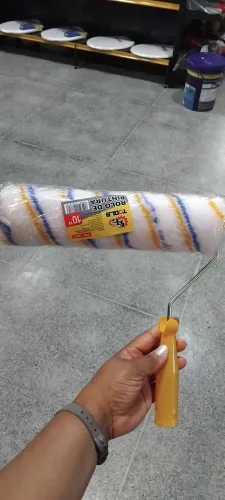 Rolo de pintura Lã c/ suporte 10" 