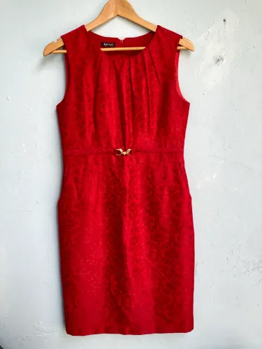 Vestido Feminino de Festa Vermelho, Tam M