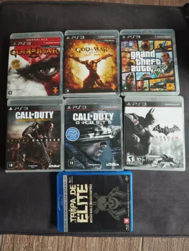 Jogos para Playstation 3 e 1 Blu-ray Tropa de Elite