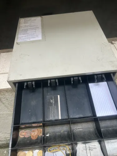 Gaveta caixa para dinheiro 