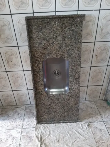 Pia de granito para cozinha 1,20