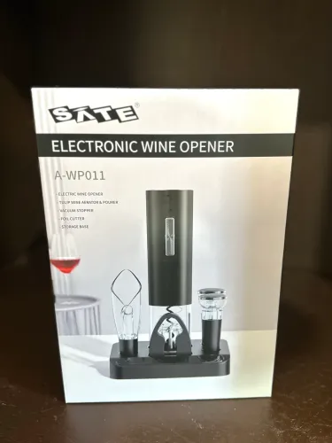 Abridor de vinho elétrico 